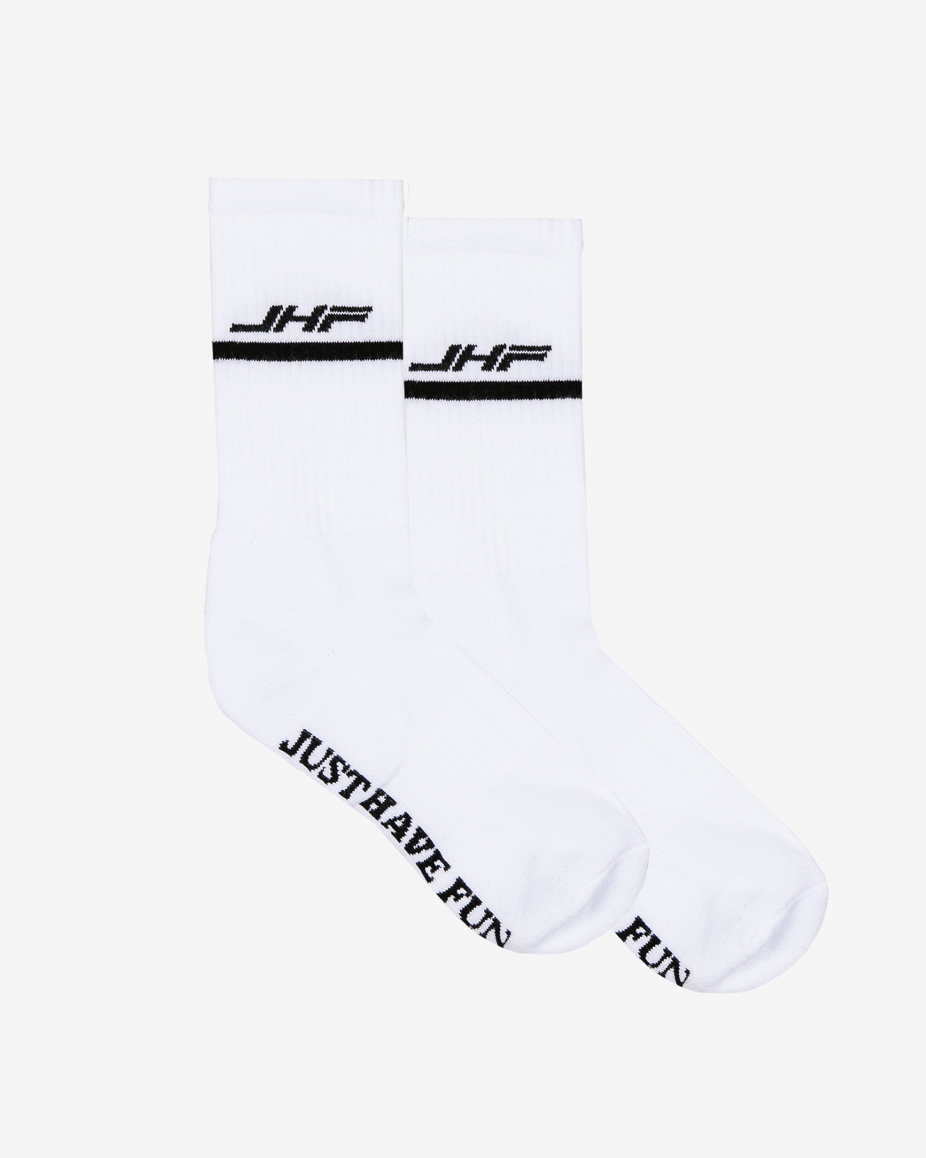 JHF Crew Socks - White